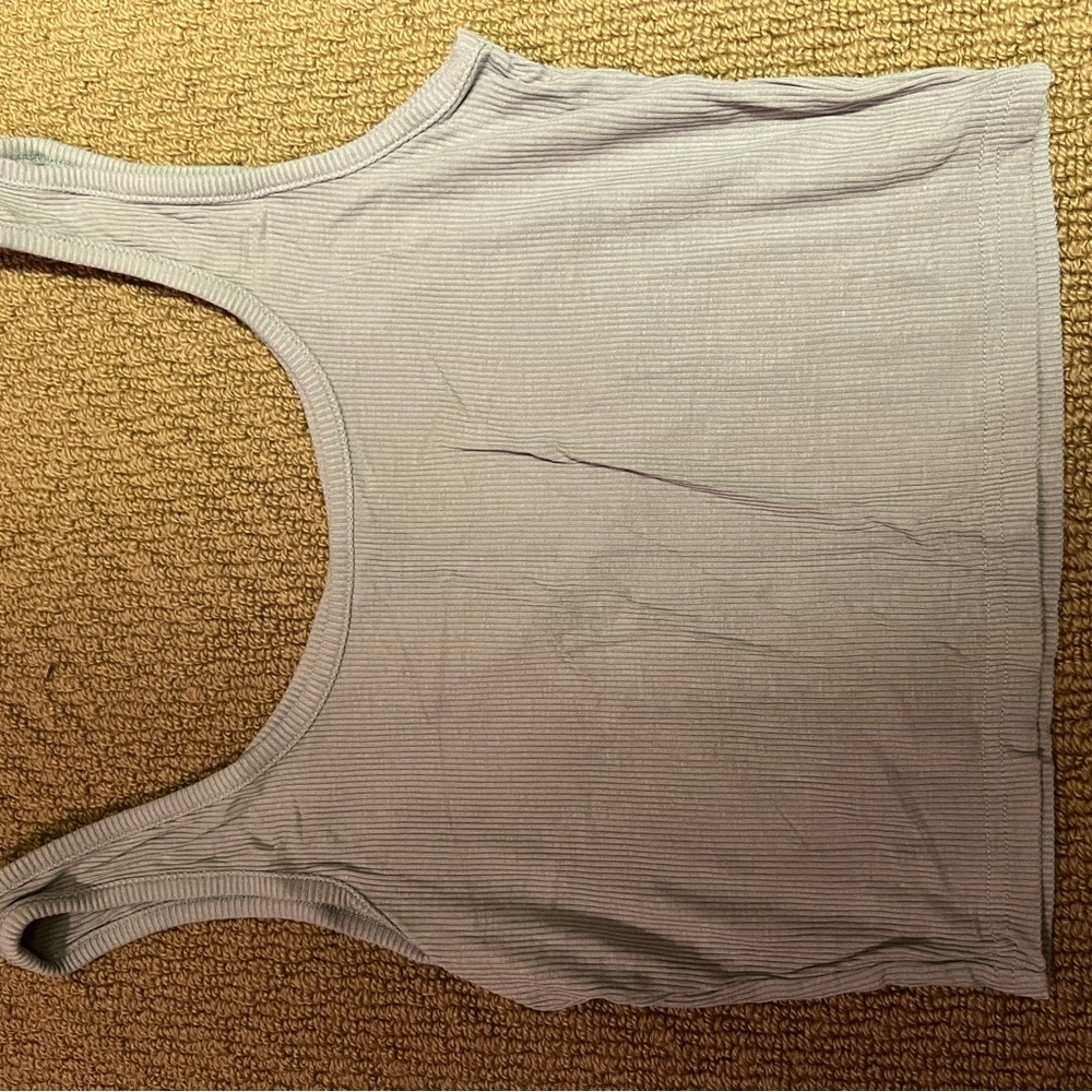 Gray Ruched Tank Top - Picture 6 of 6